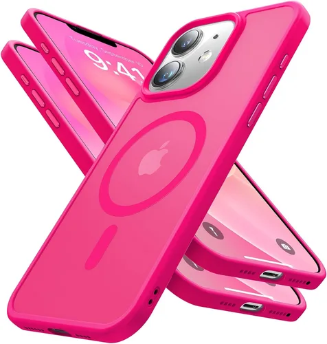 Miniatura 15 de Funda magnética para iPhone 12 Pro Max, [nunca amarilla] [compatible con MagSafe] Protección militar contra caídas de 10 pies, a prueba de golpes