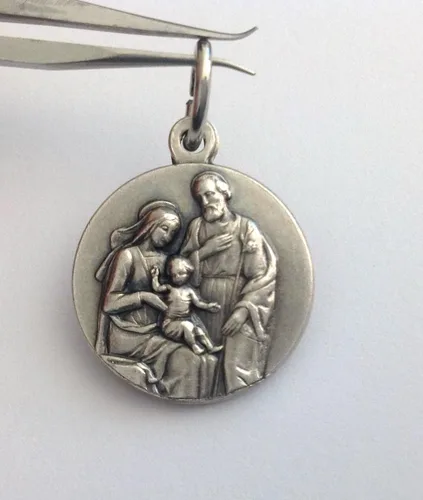 Miniatura 2 de I G J MEDALLA DE LA SAGRADA FAMILIA - MEDALLAS DE SANTOS CATÓLICAS - 100% HECHO EN ITALIA (La Sagrada Familia)