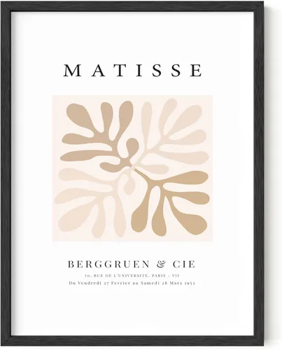 HAUS AND HUES Matisse - Impresión artística minimalista y moderna, arte estético de Henri Matisse, póster abstracto para dormitorio, habitación,