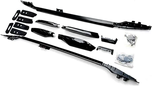 HIGH FLYING para Toyota Prado J150/Lexus GX460 2010-2024 Kit de barras de techo con portaequipajes en negro brillante para accesorios de automóvil