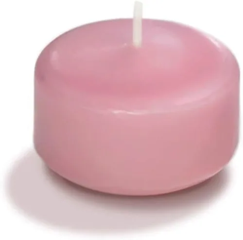 Miniatura 65 de yummi Caja de 18 velas flotantes color rojo rubí de 3 pulgadas