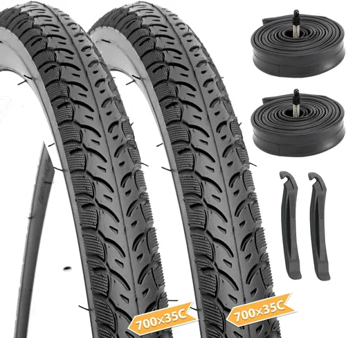 Miniatura 9 de Hycline Neumático de repuesto para bicicleta de carretera: 700x25C/700x28C/700Cx35C Neumáticos de bicicleta plegables de alto rendimiento