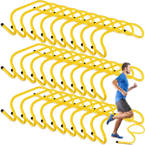 Wettarn 30 obstáculos de velocidad de 6 pulgadas, obstáculos de entrenamiento de agilidad, obstáculos pliométricos de práctica de agilidad para