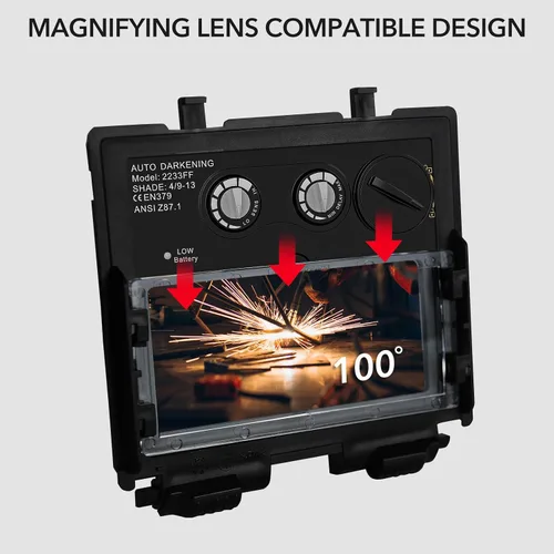 Miniatura 4 de TRQWH Paquete de 2 lentes de aumento para casco de soldadura 1.0/1.5/2.0/2.5/3.0 dioptría protección de ojos accesorios para soldador lupa lente