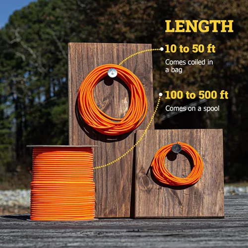 Miniatura 3 de Cuerda de choque de grado marino SGT KNOTS – 100% elástico, elástico de poliéster Dacron para proyectos de bricolaje, amarres, usos comerciales