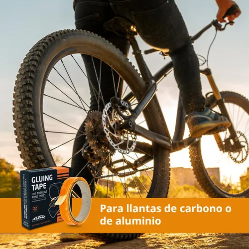 Miniatura 3 de Tufo 022 - Cinta adhesiva para llantas tubulares de carretera, unisex, para adultos, color negro, 27.559 x 0.866 in