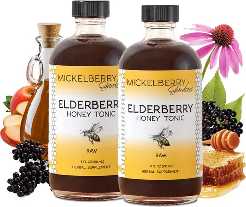 Miniatura 9 de Mickelberry Gardens Espray para garganta con propóleos de miel de saúco, apoyo inmunológico natural y capa de garganta para niños y adultos, 2 onzas