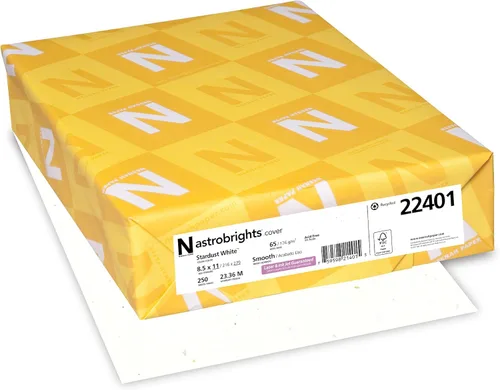 Neenah Paper 21911 Astrobrights Cartulina de colores, 8.5 pulgadas x 11 pulgadas, 65 lb/176 GSM, azul despejado, 250 hojas
