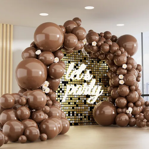 Miniatura 16 de Paquete de 150 globos metálicos dorados de diferentes tamaños, 18, 12, 10, 5 pulgadas, kit de arco de guirnalda de globos para cumpleaños, Oro