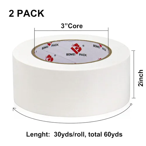 Miniatura 2 de 2 Pack de Cinta Adhesiva de Alta Resistencia, Grosor de 9 Mil, 5.08 cm x 27.43 m, Fuerza Industrial Fuerte, Flexible, Sin Residue, Impermeable
