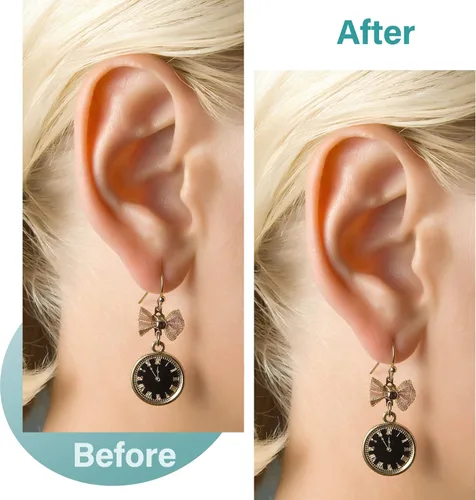 Miniatura 6 de 300 parches de soporte para lóbulos de aretes, parches de orejas pesados, estabilizadores de aretes grandes, adhesivos transparentes para aretes
