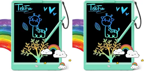 Miniatura 27 de TEKFUN: Tablero de garabatos LCD de 8.5 pulgadas, tabla de dibujo para niños, tableta de escritura, tablero de dibujo mágico, tablero de garabatos