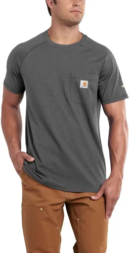 Miniatura 5 de Carhartt Men's Force Relaxed Fit Midweight Short Sleeve Pocket T-Shirt (100410 Prev. Delmont)