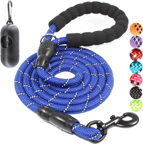 Miniatura 29 de BAAPET Correa para perro de 2/4/5/6 pies con cómodo mango acolchado e hilos altamente reflectantes para perros pequeños, medianos y grandes