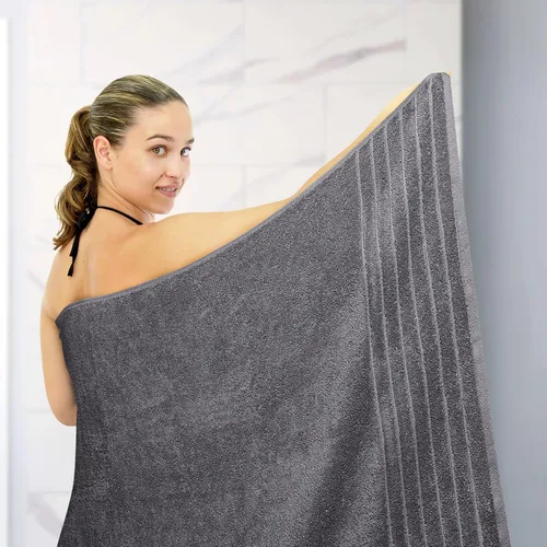 Miniatura 5 de Tens Towels Paquete de 1 toalla de baño jumbo de 40 x 80 pulgadas, extra grande y ligera, de secado rápido, 100% algodón, súper suave y absorbente