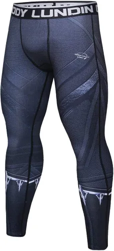 Miniatura 2 de Red Plume Men's Compression Elastic Tight Leggings Sport Panther Leopard Printing Pants