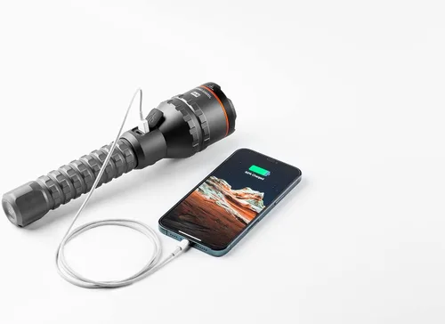 Miniatura 2 de NEBO DAVINCI - Linterna y cargador portátil Lúmenes muy altos, recargable, linterna de mano impermeable para camping y caza, banco de energía USB