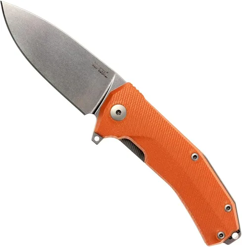 Miniatura 11 de LionSTEEL KUR EDC - Cuchillo plegable, hoja de acero lavada a la piedra de Sleipner