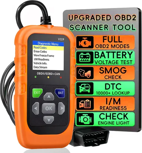 Miniatura 10 de Herramienta de diagnóstico OBD2 para coche, lector de código, probador de voltaje, código de falla de la luz de motor, OBD2/EOBD para vehículos