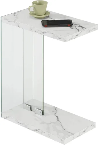Miniatura 4 de Convenience Concepts SoHo C Mesa auxiliar, color blanco