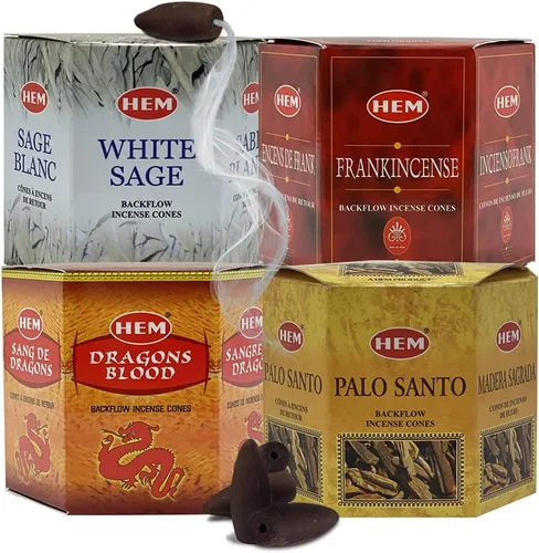 Miniatura 3 de Paquete variado de conos de incienso de reflujo para fuente de humo, neblina, cascada aromática y esterilla #4