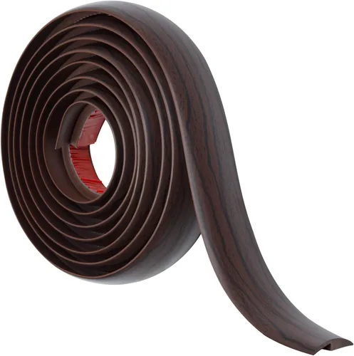 Miniatura 28 de Tira de transición de suelo autoadhesiva para alfombras y pisos, tira de borde de PVC para transición de umbral adecuada para umbral de altura Negro