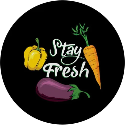 Miniatura 3 de Manténgase fresco Verduras Cantina Almuerzo Cafetería Academia PopSockets intercambiables PopGrip