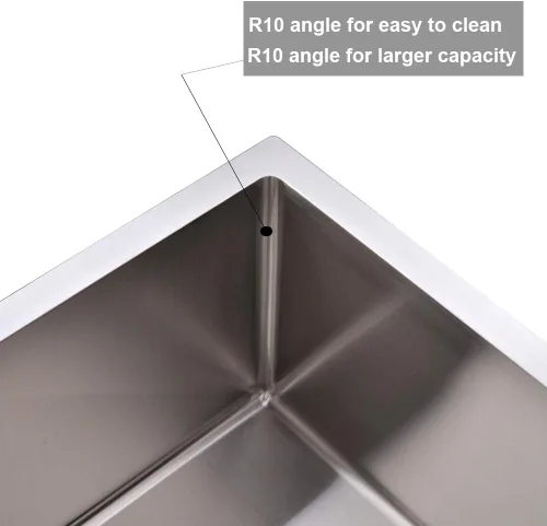 Miniatura 7 de Fregadero de cocina empotrable de 25 x 22 pulgadas, fregadero de cocina de acero inoxidable níquel cepillado de montaje superior de un solo Blanco