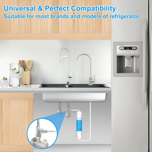 Miniatura 4 de Filtro de agua para debajo del fregadero: kit de filtro de agua para bar y baño, altamente eficaz, reduce el cloro, mal sabor y olor, buena opción