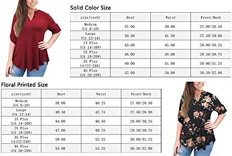 Miniatura 4 de a.Jesdani - Blusas de manga 34 que se enrollan, con cuello en V, diseño tipo túnica, talla extragrande para mujer