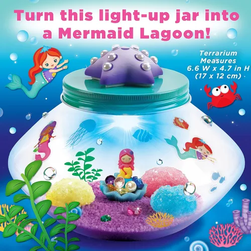 Miniatura 2 de Creativity for Kids Kit de terrario de sirena de cristal - Proyectos STEM para niños, artes y manualidades para niñas y niños (a partir de 6 años)