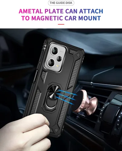 Miniatura 7 de Funda para Xiaomi redmi Note 12 Pro Plus 5G con protector de pantalla, soporte delgado protección militar a prueba de golpes Armor Defender Funda