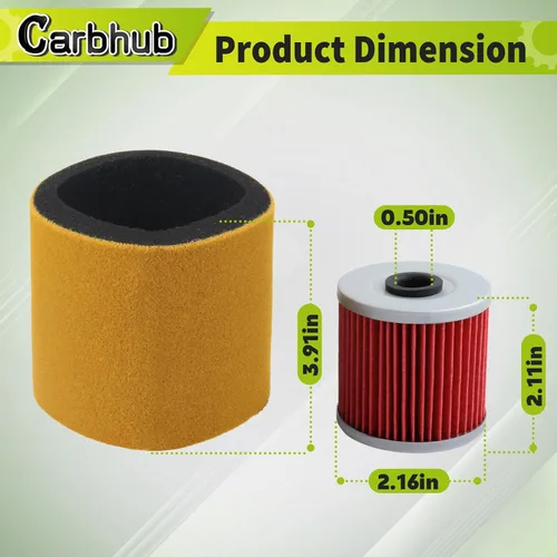 Miniatura 5 de Carbhub 11013-1275 Bujía de aceite de filtro de aire Reemplazar 11013-1275 apto para Kawasaki KLF220 KLF250 KLF300 Bayou 220 250 300