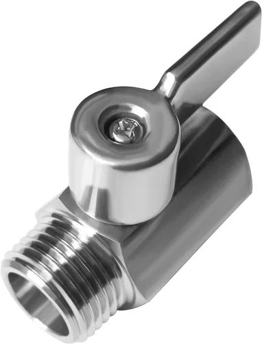 Miniatura 13 de Beduan Mini válvula de bola de acero inoxidable (316) 1" NPT macho x NPT hembra mini válvula de cierre de bola