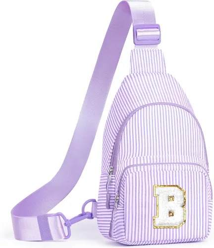 Miniatura 28 de YOOLIFE Regalos de Navidad para niñas adolescentes Bolso cruzado inicial con bandolera Bolso cruzado monograma para regalos de cumpleaños para niñas