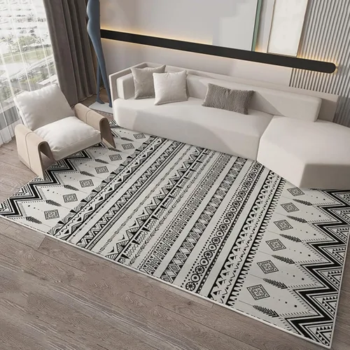 110V/220V Heated Floor Mat Heater, Electric Heated Large Area Rug, Floor Heater, Thick Foot Warmer Under Desk for Home Office Yoga Room(C,80 * 120cm)