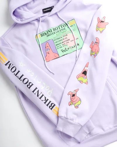 Miniatura 2 de Nickelodeon Sudaderas con capucha para hombre - Sudaderas unisex de forro polar con diseño gráfico de SpongeBob y Patrick - Sudaderas casuales