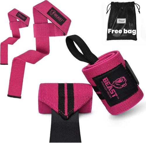 Miniatura 10 de Improved Lifting Support & Stability - Gym Wrist Wraps for Weightlifting 14" Premium Quality Hand Wraps with Thumb Loop - Weight Lifting Wrist Wraps