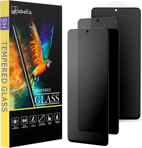AKABEILA [Paquete de 3 protectores de pantalla de privacidad para Xiaomi Redmi Note 12 Pro Plus (5G) Vidrio de privacidad Cobertura completa Anti