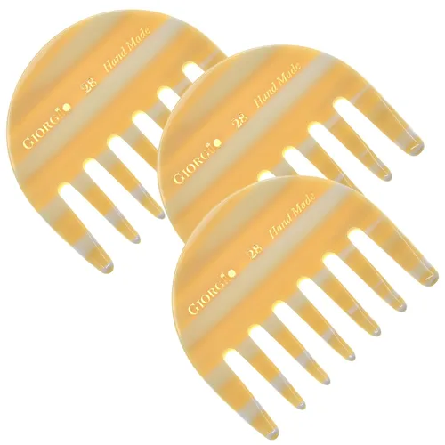 Miniatura 9 de Giorgio G63 - Peine desenredante de dientes anchos, peine de bolsillo y viaje para cabello grueso, desenredante de cabello para el cuidado diario