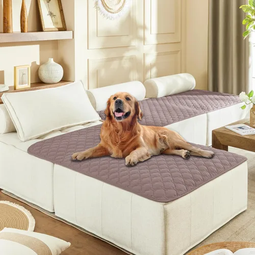 Miniatura 102 de gogobunny Manta 100% Impermeable de Doble Cara para Perros, Cubierta Suave para Cama de Mascotas, Reversible, Protege Muebles, Sillón, Sofá, Coche