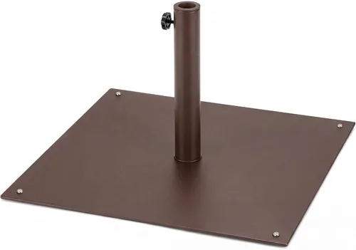 Miniatura 11 de Tangkula Base de sombrilla de patio de 35 libras, soporte de sombrilla resistente de 20 pulgadas, base cuadrada para sombrilla con almohadillas