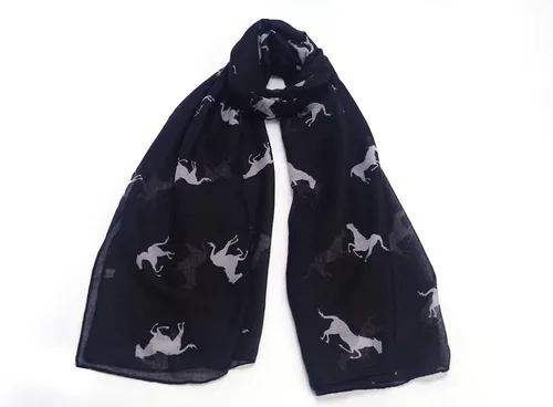 Miniatura 2 de REINDEAR Bufanda de pañuelo con estampado de animales de vaquero y rancho occidental, 70" x 40