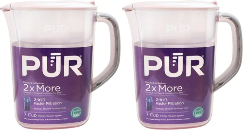 Miniatura 9 de PUR Jarra de Agua de 7 Tazas, 1 Filtro Genuino, Más Limpia, Agua de Excelente Sabor, Apta para Lavavajillas, Potente, Filtración Más Rápida, Diseño