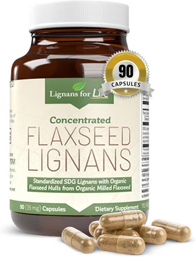 Miniatura 8 de Lignans For Life Linaza Lignans para perros y personas – Suplemento orgánico de linaza para apoyo hormonal, 15 mg 90 cápsulas, semillas de lino