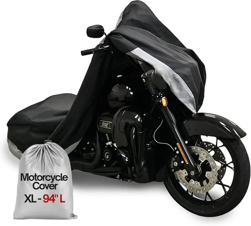 Formosa Covers Funda de motocicleta de lujo para todas las estaciones con bolsa de almacenamiento (XL). Se adapta a motocicletas deportivas grandes