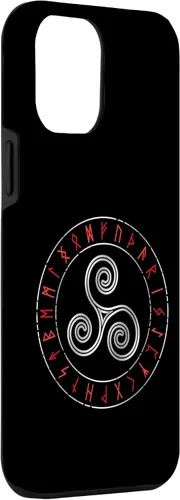 Miniatura 3 de iPhone 12 Pro Max - Triskele de mitología nórdica - Carcasa celta con runas vikingas rúnicas