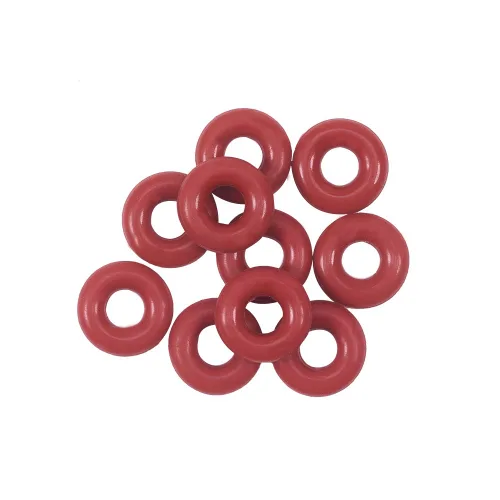 Bettomshin 10 juntas tóricas de silicona, color rojo, 0.315 in OD 0.094 in de ancho, junta de sellado VMQ, para botellas de agua, válvulas de
