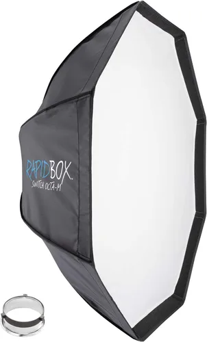 Westcott Interruptor de caja rápida Octa-M con inserto FJ400/Bowens, estudio de fotografía portátil y paquete de softbox octabox en la ubicación