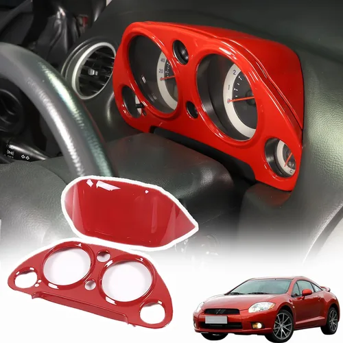 Miniatura 9 de Marco de panel de medidor de consola central compatible con Mitsubishi Eclipse 2006-2011, panel de instrumentos de tablero de automóvil